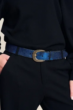POM Amsterdam BELT Snake Bright Blue Online