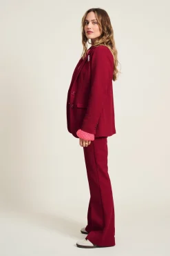 POM Amsterdam BLAZER Burgundy Red Clearance
