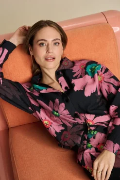 POM Amsterdam BLOUSE Big Blooming Pink Sale