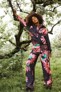 POM Amsterdam BLOUSE Big Blooming Pink Sale
