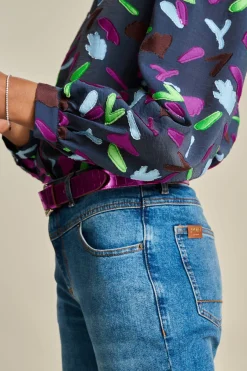 POM Amsterdam BLOUSE Featherfest Blue Best