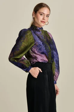 POM Amsterdam BLOUSE Festive Feathers Online