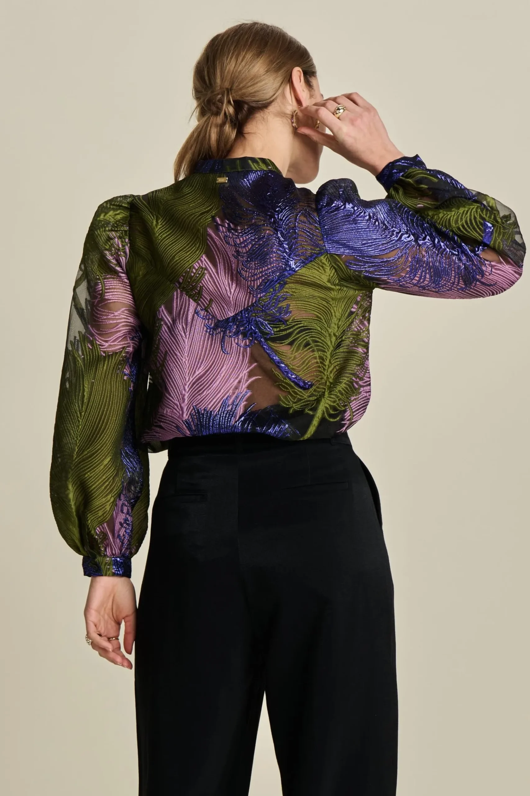 POM Amsterdam BLOUSE Festive Feathers Online