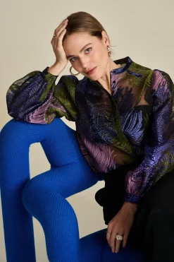 POM Amsterdam BLOUSE Festive Feathers Online