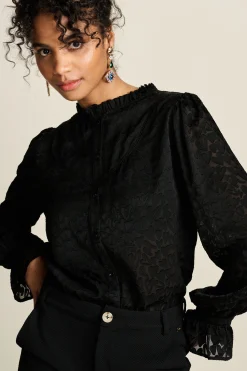 POM Amsterdam BLOUSE Hearts Black Sale