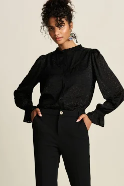 POM Amsterdam BLOUSE Hearts Black Sale