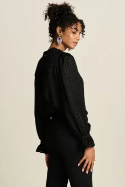 POM Amsterdam BLOUSE Hearts Black Sale