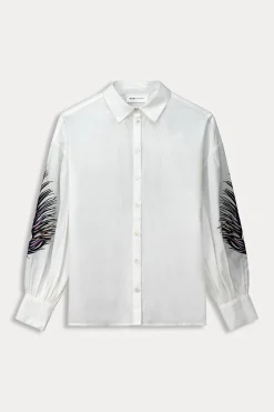 POM Amsterdam BLOUSE Maxime Feather White Hot