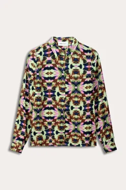POM Amsterdam BLOUSE Mila Butterfly Sky