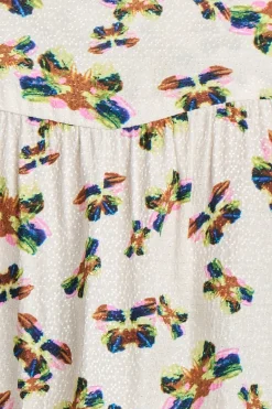 POM Amsterdam BLOUSE Milly Butterfly Ecru Sale
