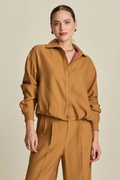 POM Amsterdam BLOUSE Sugar Brown Hot