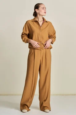 POM Amsterdam BLOUSE Sugar Brown Hot