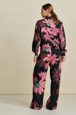 POM Amsterdam BROEK Big Blooming Pink Outlet