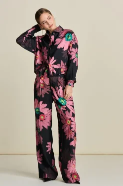 POM Amsterdam BROEK Big Blooming Pink Outlet