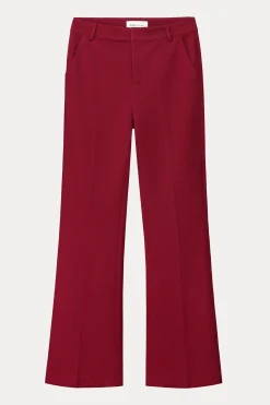 POM Amsterdam BROEK Flare Burgundy Red Online