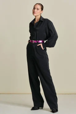 POM Amsterdam BROEK Shimmer Black Hot