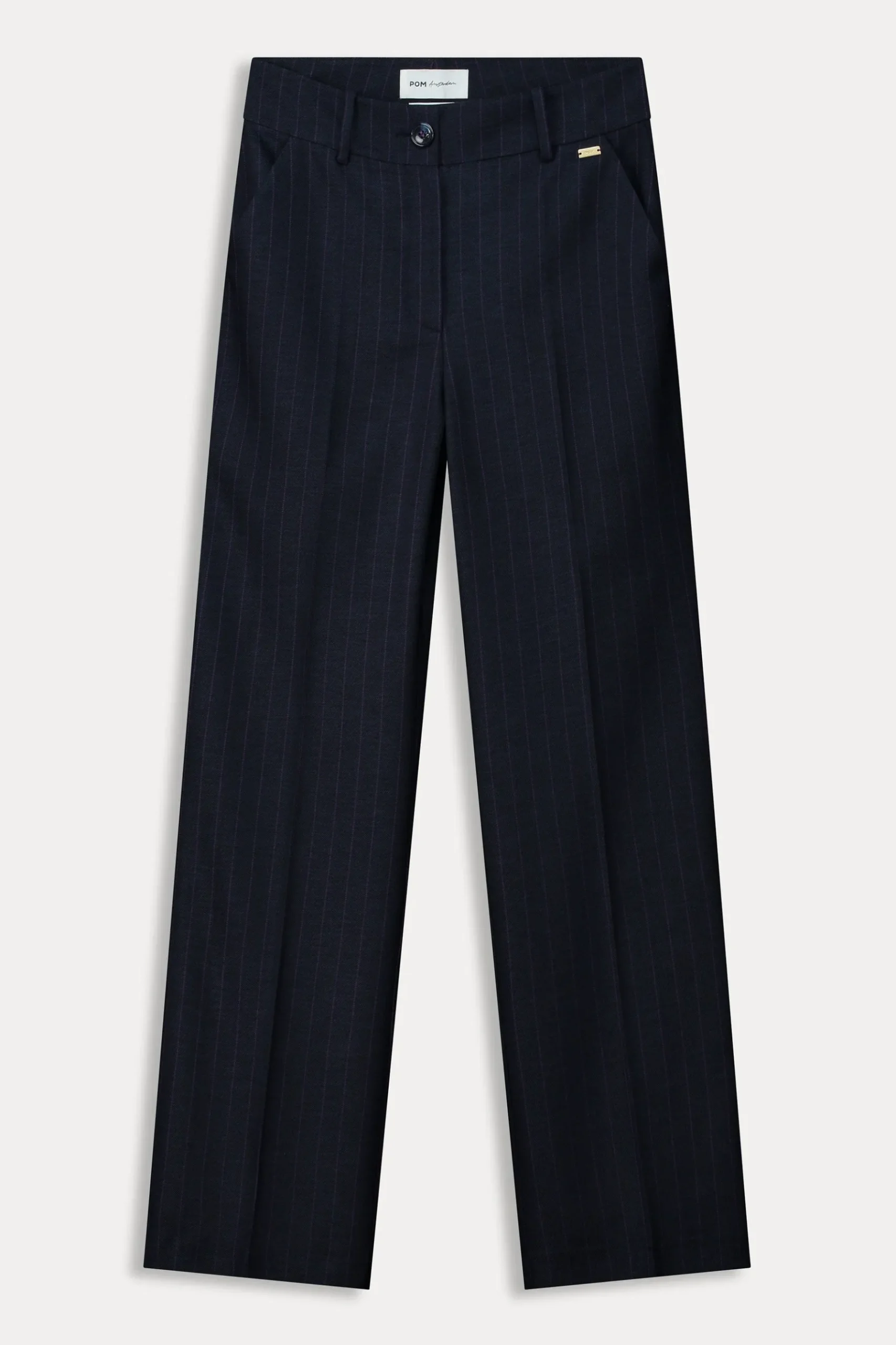 POM Amsterdam BROEK Striped Midnight Blue Best