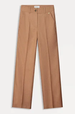 POM Amsterdam BROEK Striped Sugar Brown Hot