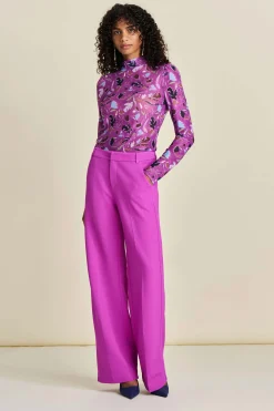 POM Amsterdam BROEK Wide Leg Cactus Pink Outlet