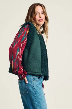 POM Amsterdam GILET Lammy Teal Green Discount