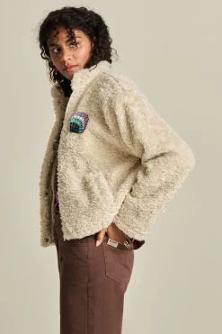 POM Amsterdam JACKET Teddy Ecru New
