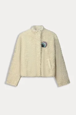 POM Amsterdam JACKET Teddy Ecru New