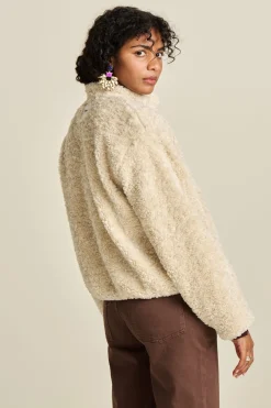 POM Amsterdam JACKET Teddy Ecru New