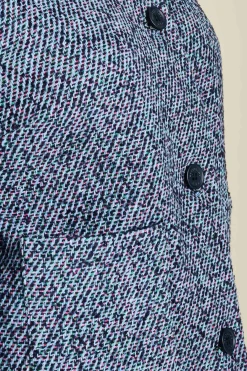 POM Amsterdam JACKET Tweed Blue New