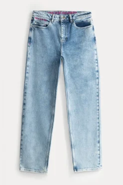 POM Amsterdam JEANS Eline Straight Mid Blue New
