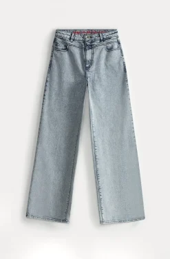 POM Amsterdam JEANS Wide Leg Light Blue Sale
