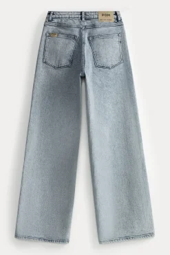 POM Amsterdam JEANS Wide Leg Light Blue Sale