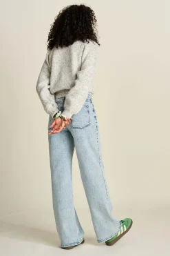 POM Amsterdam JEANS Wide Leg Light Blue Sale