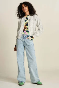 POM Amsterdam JEANS Wide Leg Light Blue Sale