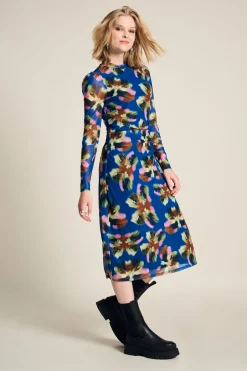 POM Amsterdam JURK Mesh Butterfly Blue