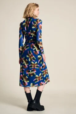 POM Amsterdam JURK Mesh Butterfly Blue