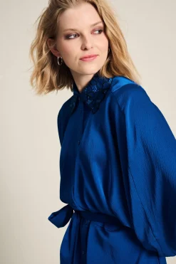 POM Amsterdam JURK Butterfly Bright Blue Online