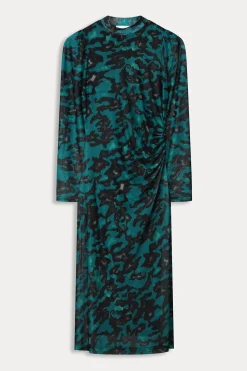 POM Amsterdam JURK Mesh Camo Teal Green Clearance