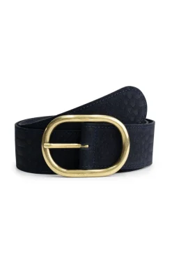 POM Amsterdam RIEM Olivia Suede Navy Outlet