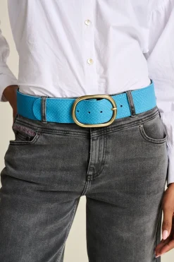 POM Amsterdam RIEM Olivia Suede Sky Blue Best