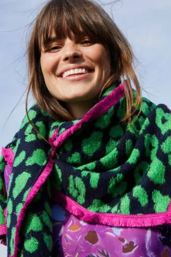 POM Amsterdam SJAAL Animal Navy Green Outlet
