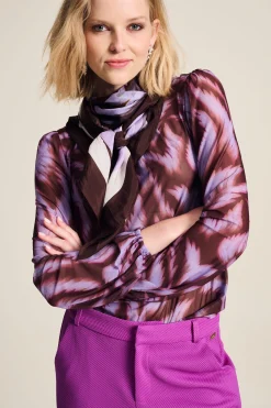 POM Amsterdam SJAAL Silk Feathers Brown Clearance