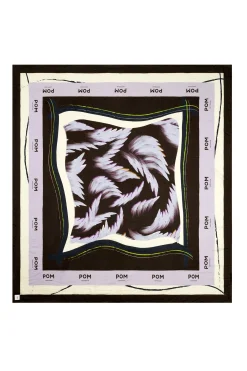 POM Amsterdam SJAAL Silk Feathers Brown Clearance