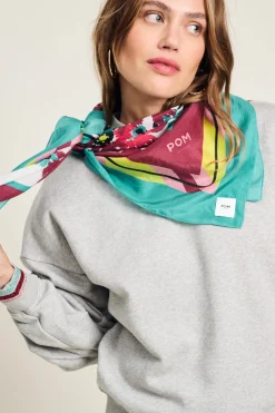 POM Amsterdam SJAAL Silk Floral Green Sale
