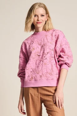 POM Amsterdam SWEATER Butterfly Rose Pink Sale