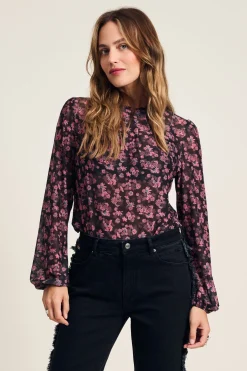 POM Amsterdam TOP Mesh Blooming Pink Discount