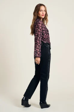 POM Amsterdam TOP Mesh Blooming Pink Discount