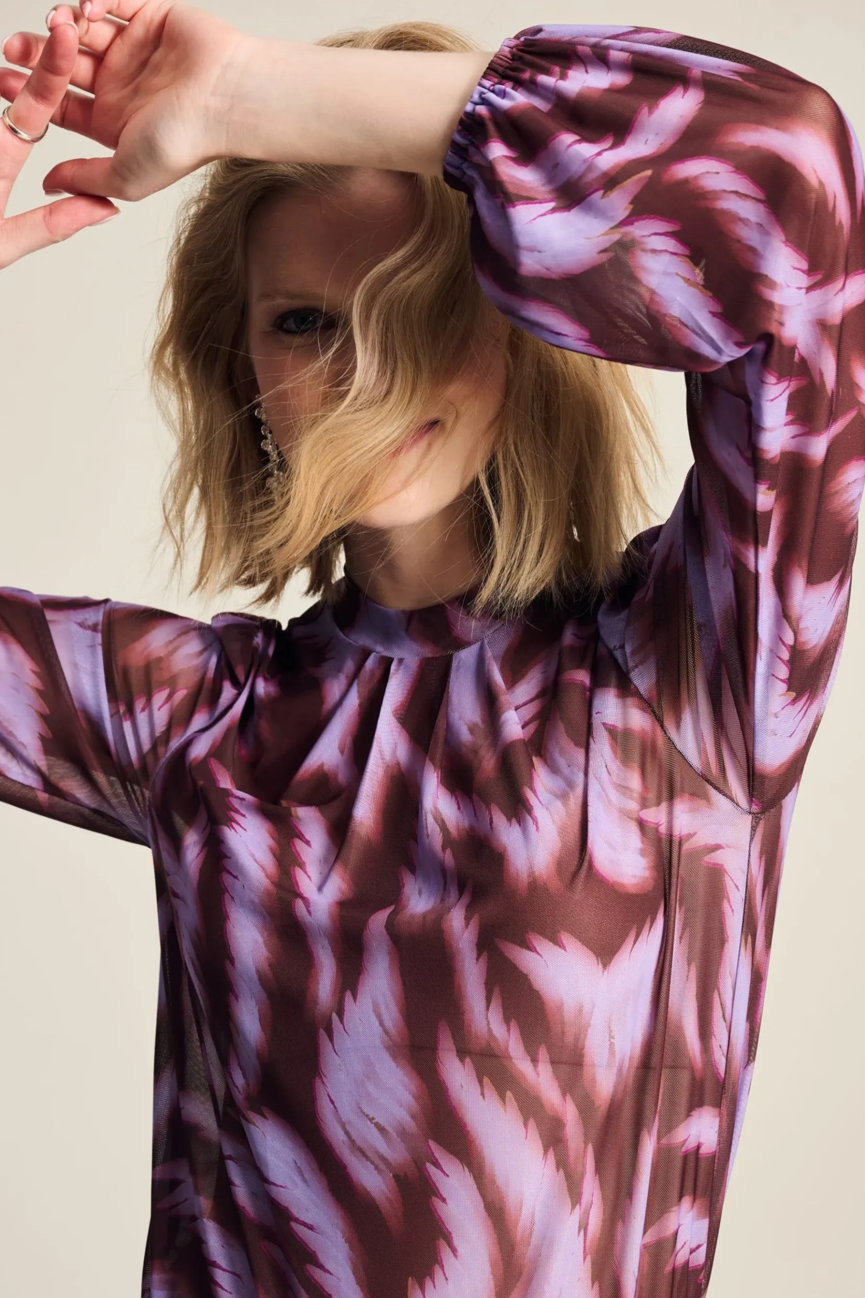 POM Amsterdam TOP Feathers Brown