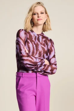 POM Amsterdam TOP Feathers Brown