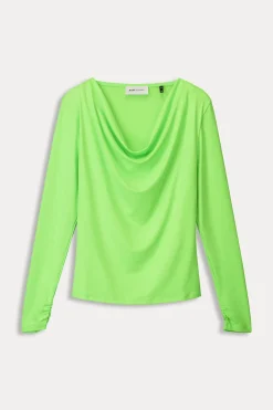 POM Amsterdam TOP Waterfall Vibrant Green Outlet