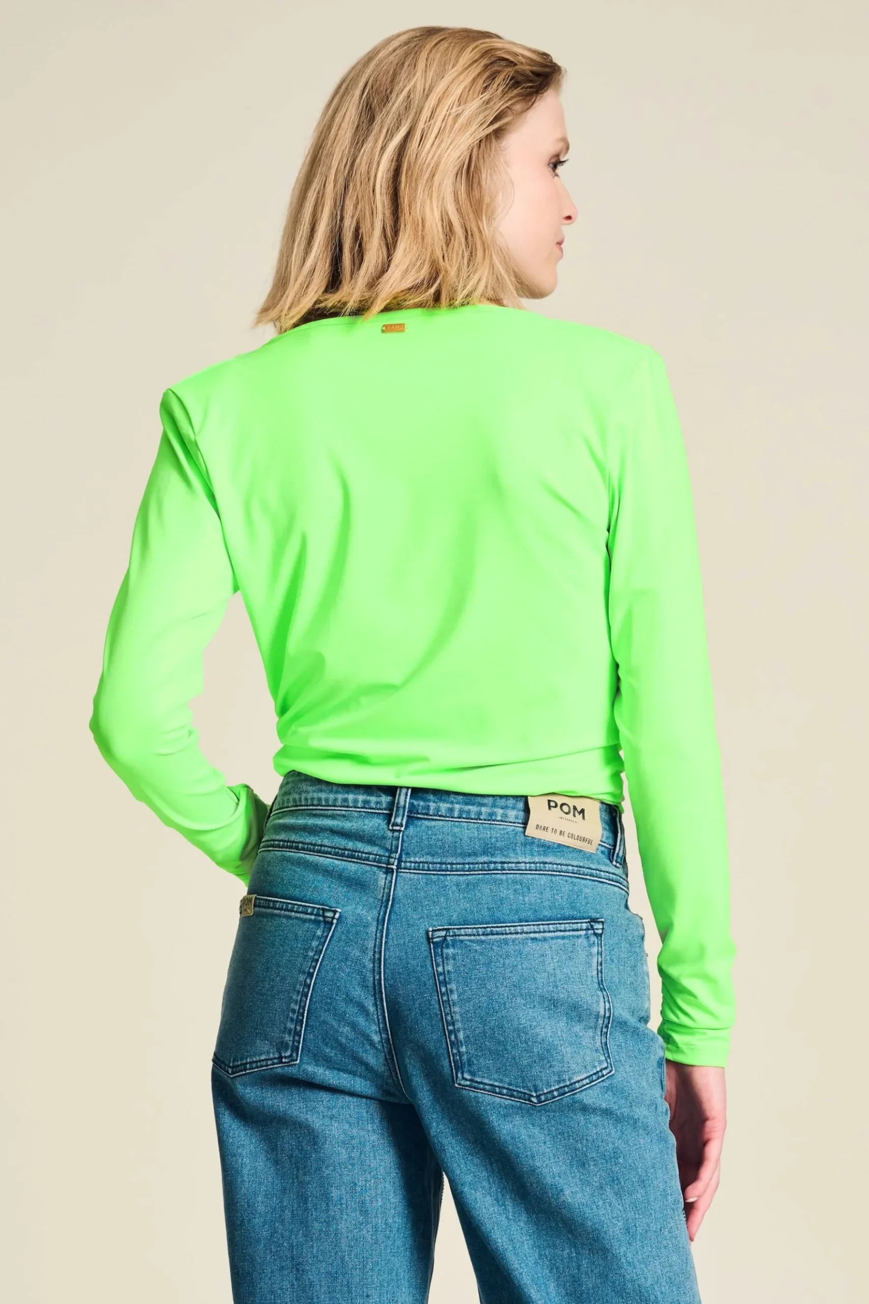 POM Amsterdam TOP Waterfall Vibrant Green Outlet